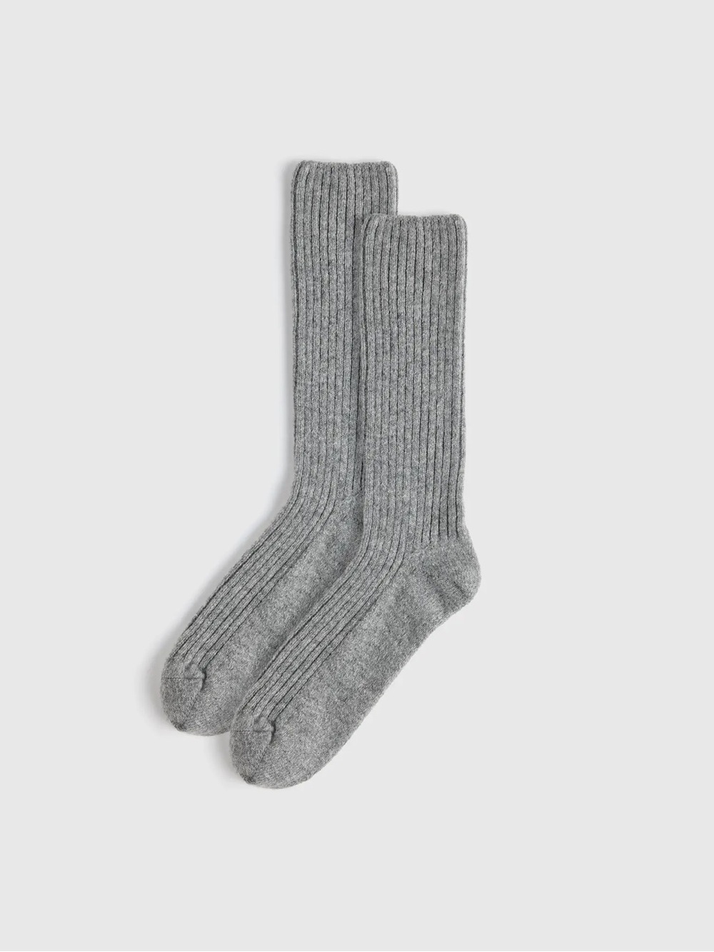 QUINCE Cashmere Trouser Sock M/L Heather Grey 8453